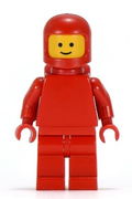 Classic Space - Red with Airtanks, Torso Plain 