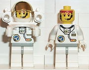 Space Port - Astronaut C1, White Legs with Light Gray Hips, Rocket Pack 