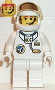 Space Port - Astronaut C1, White Legs, White Helmet, Gold Large Visor 