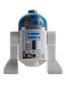 Astromech Droid, R2-D2, Flat Silver Head 