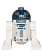 Astromech Droid, R2-D2, Flat Silver Head, Red Dots and Small Receptor 