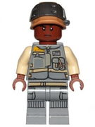 Rebel Trooper, Reddish Brown Head, Helmet with Pearl Dark Gray Band (Corporal Tonc) 