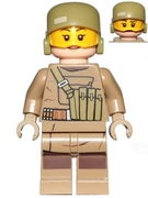 Resistance Trooper (Female) - Dark Tan Hoodie Jacket, Ammo Pouch, Helmet without Chin Guard 