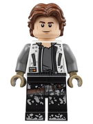 Han Solo, White Jacket, Black Legs with Dirt Stains 