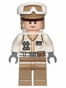 Hoth Rebel Trooper White Uniform, Dark Tan Legs (Frown) 