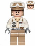 Hoth Rebel Trooper White Uniform, Dark Tan Legs (Open Mouth Smile) 