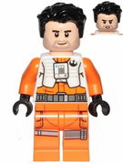 Poe Dameron (Pilot Jumpsuit without Belts and Pipe, Hair) 
