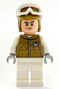 Hoth Rebel Trooper Dark Tan Uniform and Helmet, White Legs 