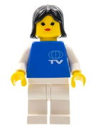 TV Logo Small Pattern, White Legs, Black Female Hair 