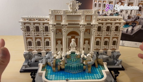 乐高 Architecture 新版特雷维喷泉 Trevi Fountain 21062 速拼评测