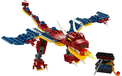 乐高 LEGO 31102 创意百变3合1 喷火飞龙 2020速拼评测