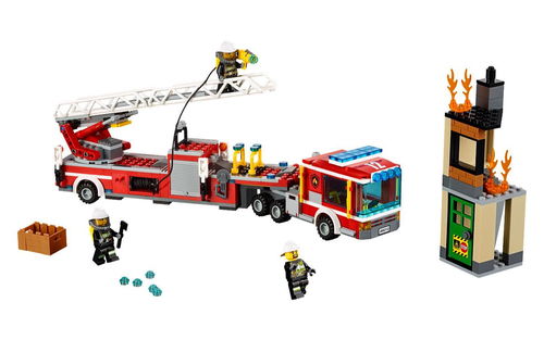 乐高 LEGO 60112 城市系列 消防局系列 加长云梯消防车救火车 2016速拼评测