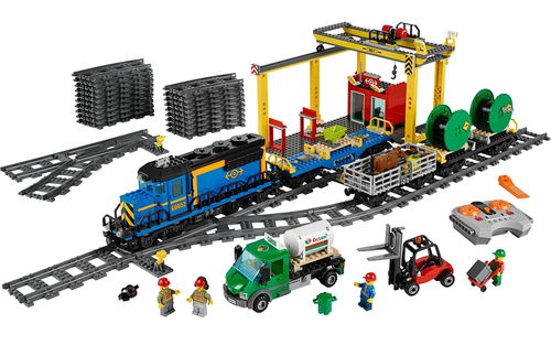 乐高 LEGO 60052 城市系列 电动遥控火车 城市货运列车 2014速拼评测