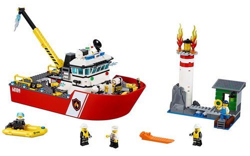 乐高 LEGO 60109 城市系列 城市消防船 2016速拼评测