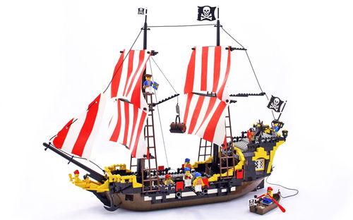 乐高 LEGO 6285 海盜系列 黑海梭鱼号黑珍珠号 1989速拼评测