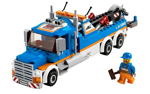 乐高 LEGO 60056 城市系列 大型拖车 2014速拼评测