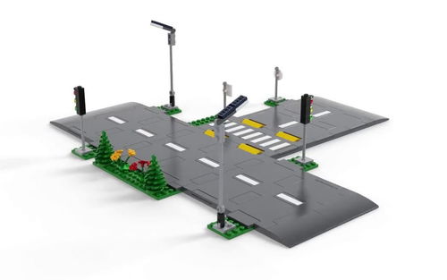 乐高 LEGO 城市系列60304 带交通灯的十字路口 2020速拼评测