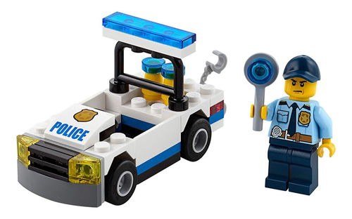 乐高 LEGO 30352 城市系列 警车 拼砌包 2017速拼评测