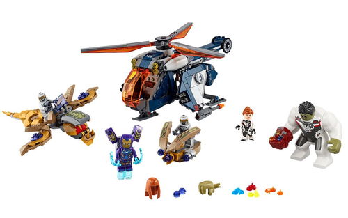 乐高 LEGO 76144 超级英雄 漫威复仇者联盟绿巨人直升机救援 2019速拼评测