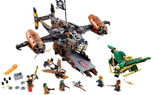 乐高 LEGO 70605 幻影忍者 飞天海盗要塞厄运堡垒号 速拼评测