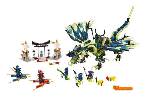 乐高 LEGO 70736 幻影忍者 摩罗大师的暗黑巨龙王 速拼评测