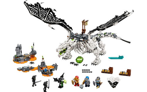 乐高 LEGO 71721 幻影忍者 骷髅巫师的飞龙 2020速拼评测