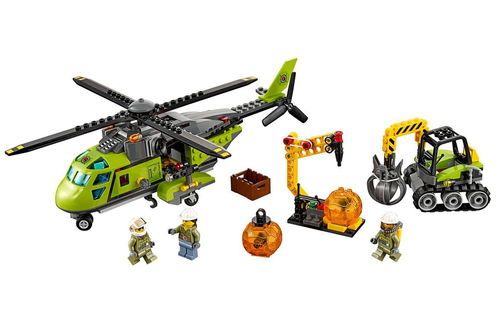 乐高 LEGO 60123 城市系列 火山探险运输直升机 2016速拼评测