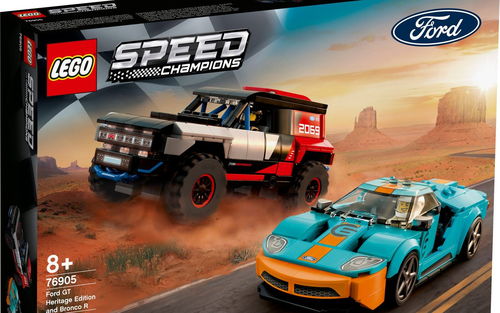 乐高 LEGO Speed 76905超级赛车 福特GT Heritage Edition and Bronco R 2021速拼评测
