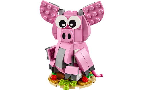 乐高 LEGO 40186 新年生肖小猪 2009速拼评测
