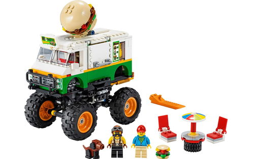 乐高 LEGO 31104 创意百变3合1 汉堡包怪兽卡车 2020速拼评测