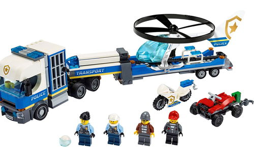 乐高 LEGO 60244 城市系列 警用直升机运输 2020速拼评测