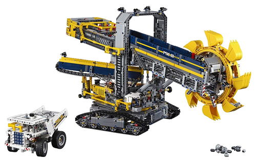 乐高 LEGO 42055 科技机械组 大型斗轮挖掘机 2016速拼评测