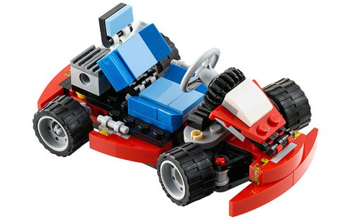 乐高 LEGO 31030 创意百变3合1 红色卡丁车 2015速拼评测