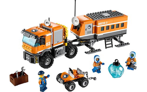 乐高 LEGO 60035 城市系列 冰型轨道北极考察站雪地车 2014速拼评测
