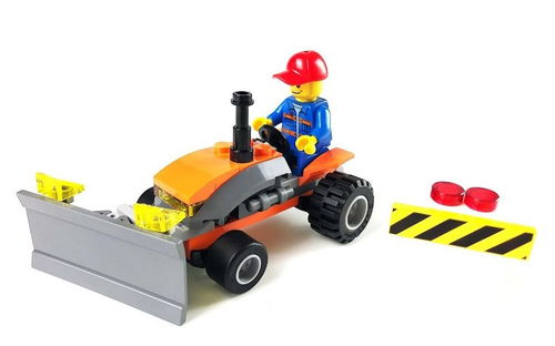 乐高 LEGO 30353 城市系列 推土机 拼砌包 2017速拼评测