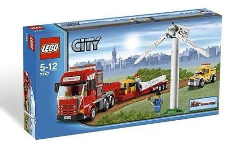 乐高 城市 7747 风力发电机运输车 速组评测