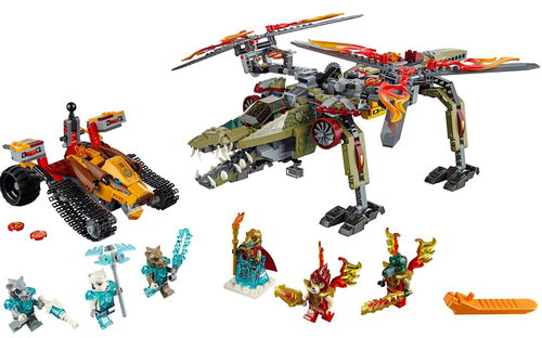 乐高 LEGO 70227 Chima 气功传奇 鳄灵王神兽 2015速拼评测