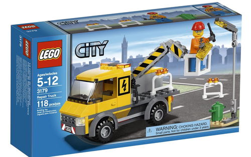 乐高 LEGO 3179 CITY城市系列 交通 维修工程车  2010速拼评测