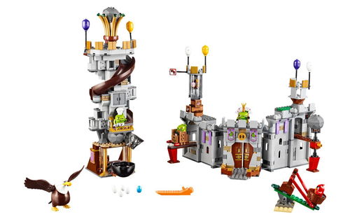 乐高 LEGO 75826 愤怒的小鸟 猪王城堡 2016速拼评测
