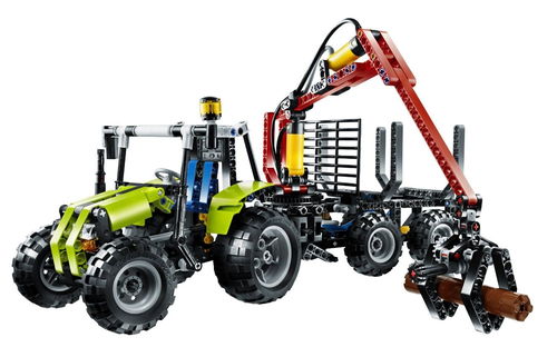 乐高 LEGO 8049 科技机械组 伐木拖拉机 2010速拼评测