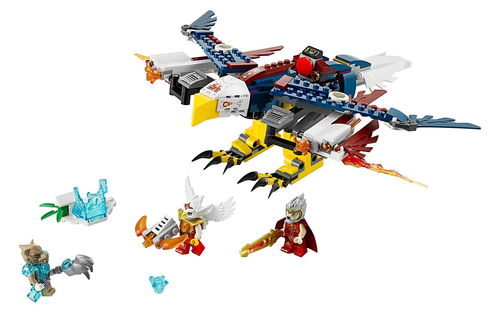 乐高 LEGO 70142 Chima 气功传奇 鹰杰斯的烈焰鹰隼飞行机 2014速拼评测