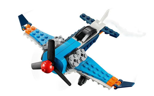 乐高 LEGO 31099 创意百变3合1 螺旋桨飞机 2020速拼评测