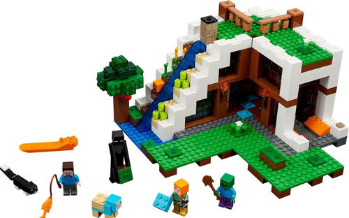 乐高 LEGO 21134 Minecraft 我的世界 瀑布基地 速拼评测