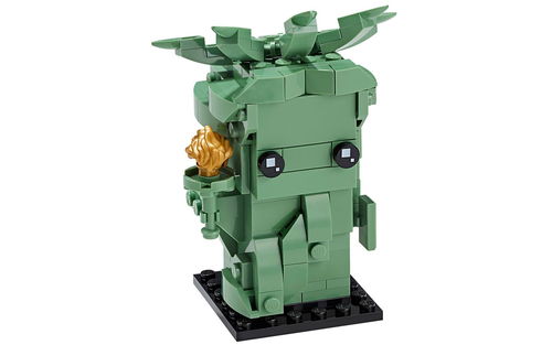 乐高 LEGO 40367 方头仔 自由女神 2019速拼评测
