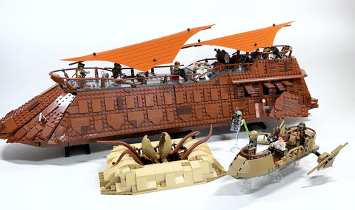 乐高星球大战 UCS Jabba s Sail Barge 75020 评测