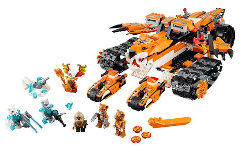 乐高 LEGO 70224 Chima 气功传奇 神虎部落的超级战车基地 2015速拼评测