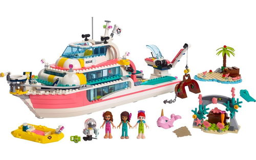 乐高 LEGO 41381 好朋友 海上爱心救援游艇 2019速拼评测