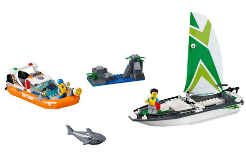乐高 LEGO 60168 城市系列 帆船救援 2017速拼评测
