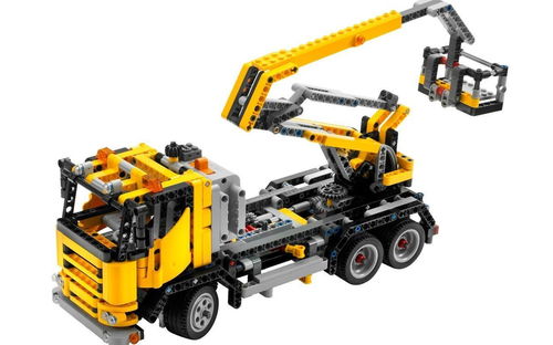 乐高 LEGO 8292 科技机械组 电动起重机大卡车 2008速拼评测