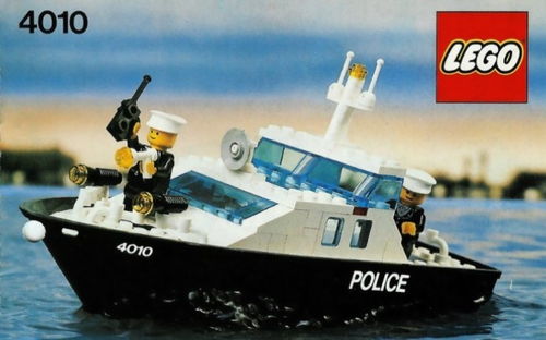 乐高 城镇 4010 警用救援船 速组评测